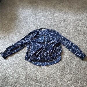 89th & Madison Navy Top with White Dots